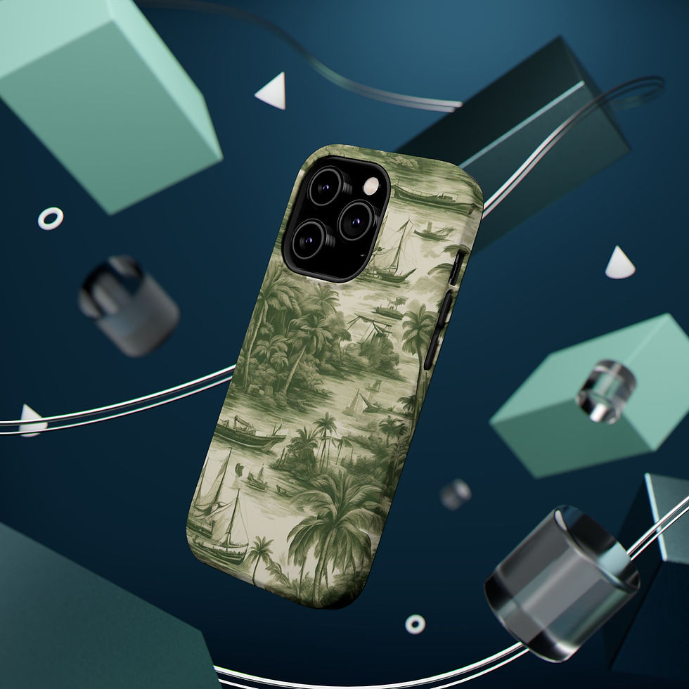 Thumbnail: Magnetic Tough Cases, Tropical Toile #1, Green, Various Models
