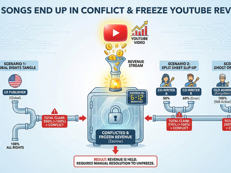 No Revenue Gets Paid When Songs Are In Conflict. Why it happens and how to fix it.