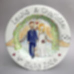 Couple Portrait Wedding Plate