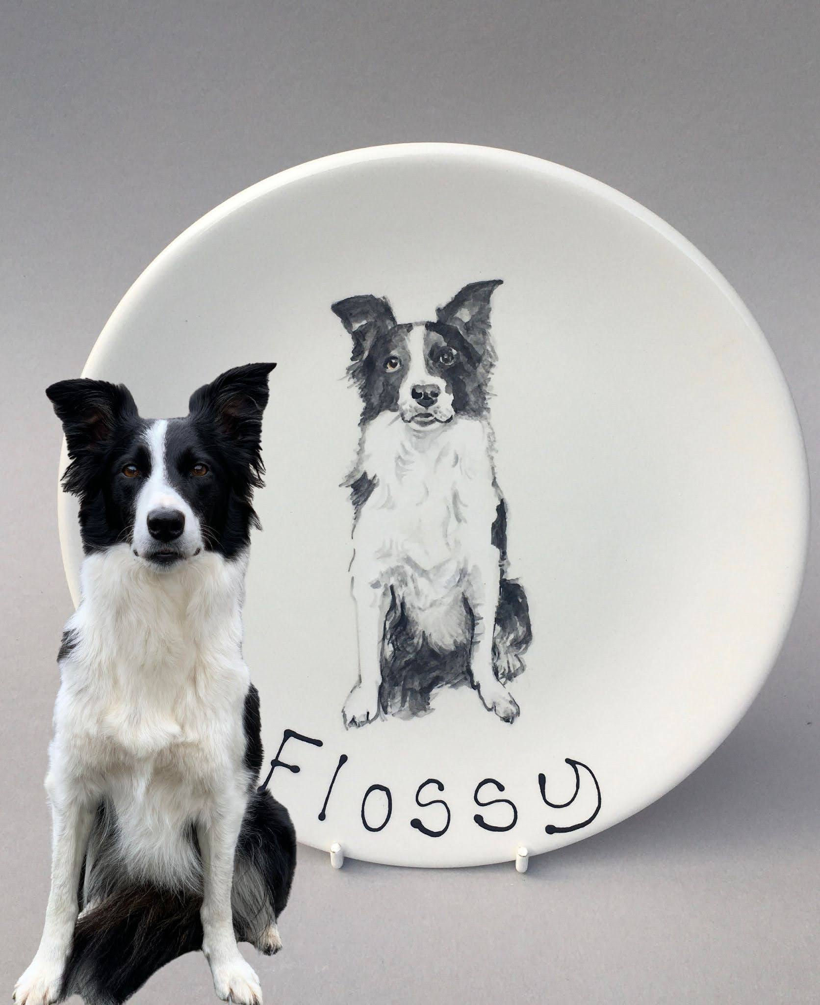Pet Portrait on Pottery