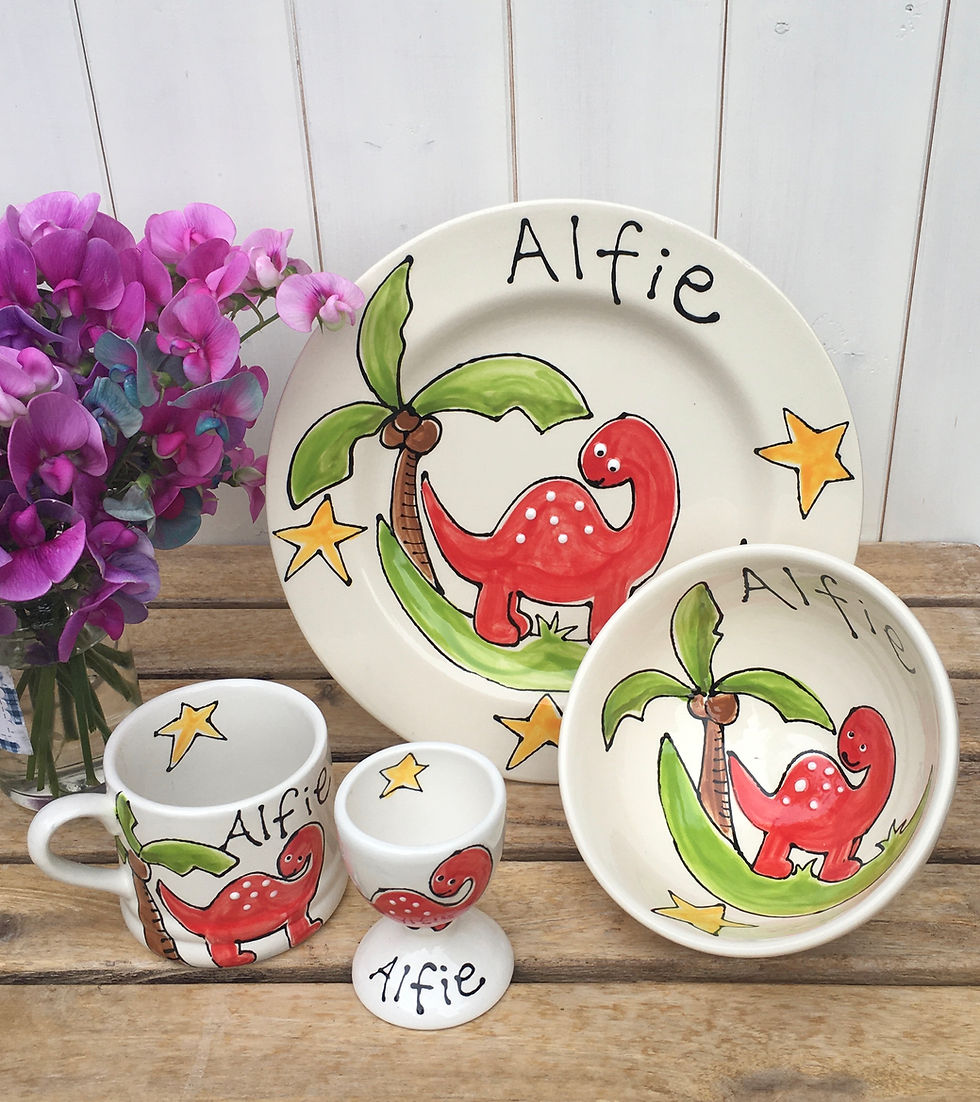 Thumbnail: Personalised Dinner Set for Children