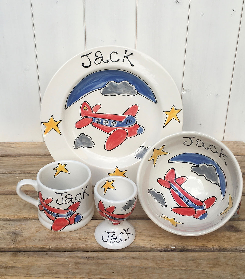 Thumbnail: Personalised Dinner Set for Children