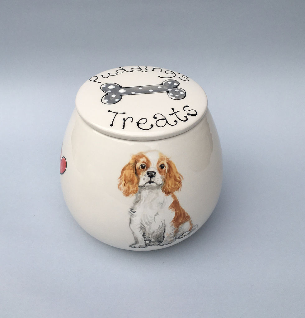 Thumbnail: Personalised Dog Portrait Treat Jar