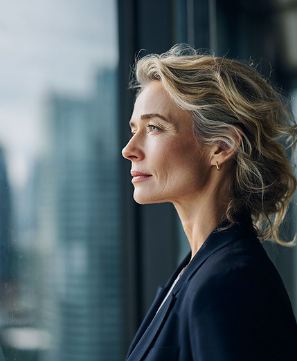 sueaiclarity_Senior_professional_woman_in_her_late_40s_navy blazer.png