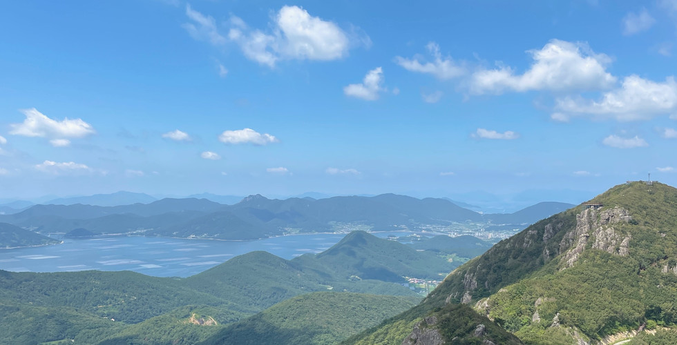 View from the top of Nojasan - Geoje