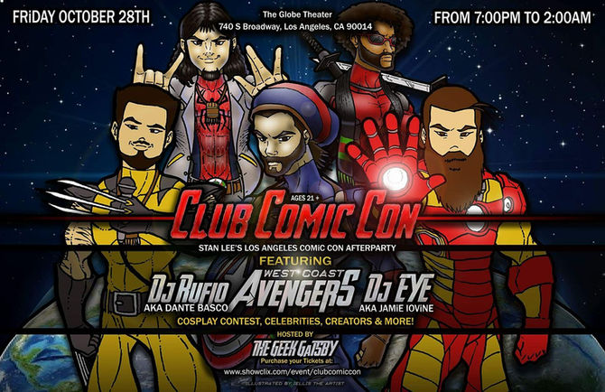 WCA at Los Angeles Comic Con Afterparty for Club Comic Con launch!