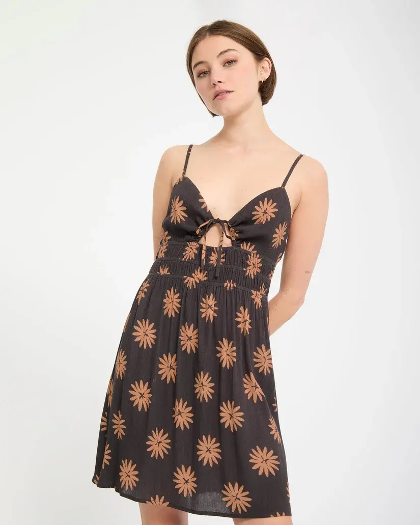 Thumbnail: Volcom Midnite Ramble Dress in Vintage black