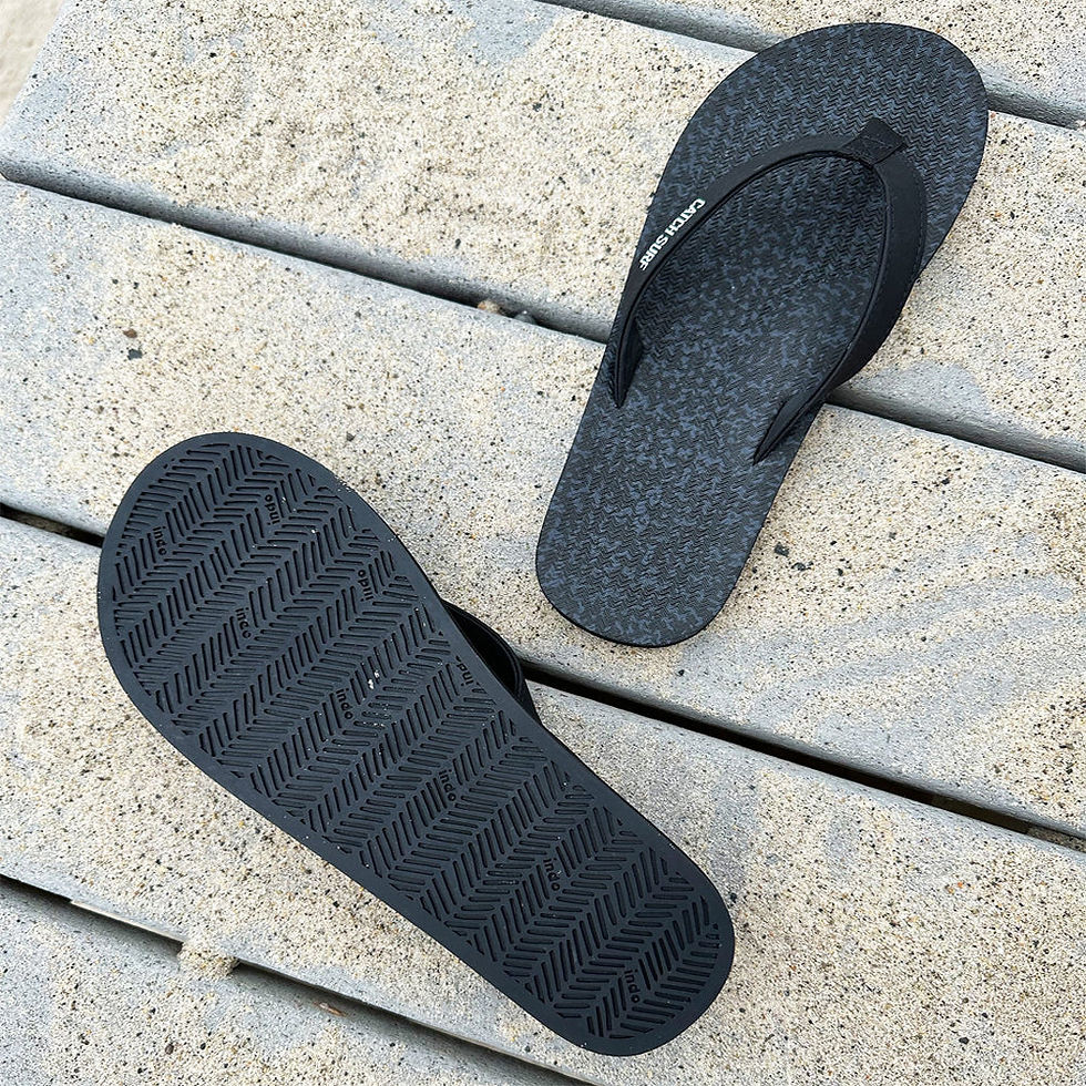 Thumbnail: Catch Surf X Indosole flip flops black static