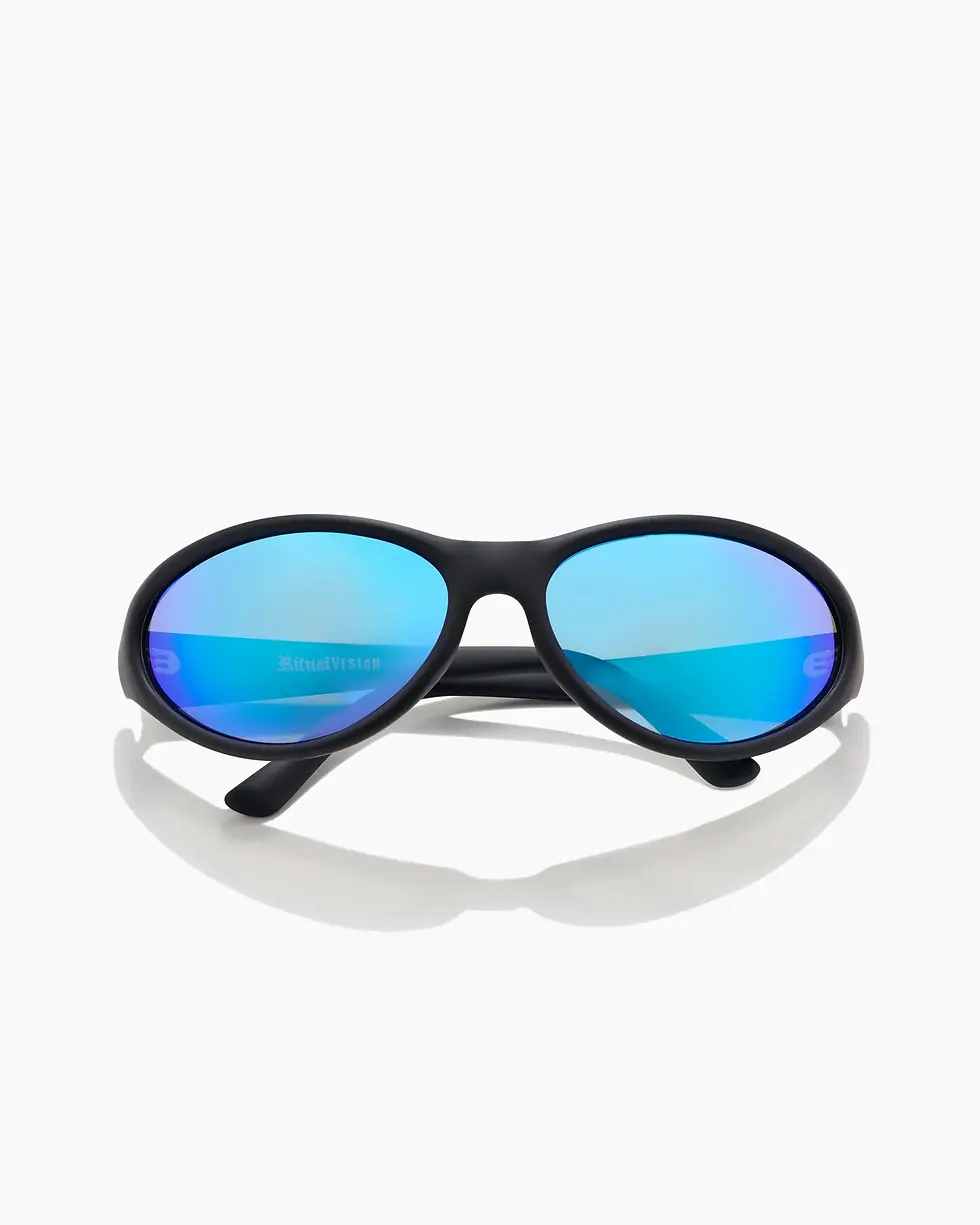 Thumbnail: Ritual Vision Morphine in Matte Black/Blue Reflective Polarised