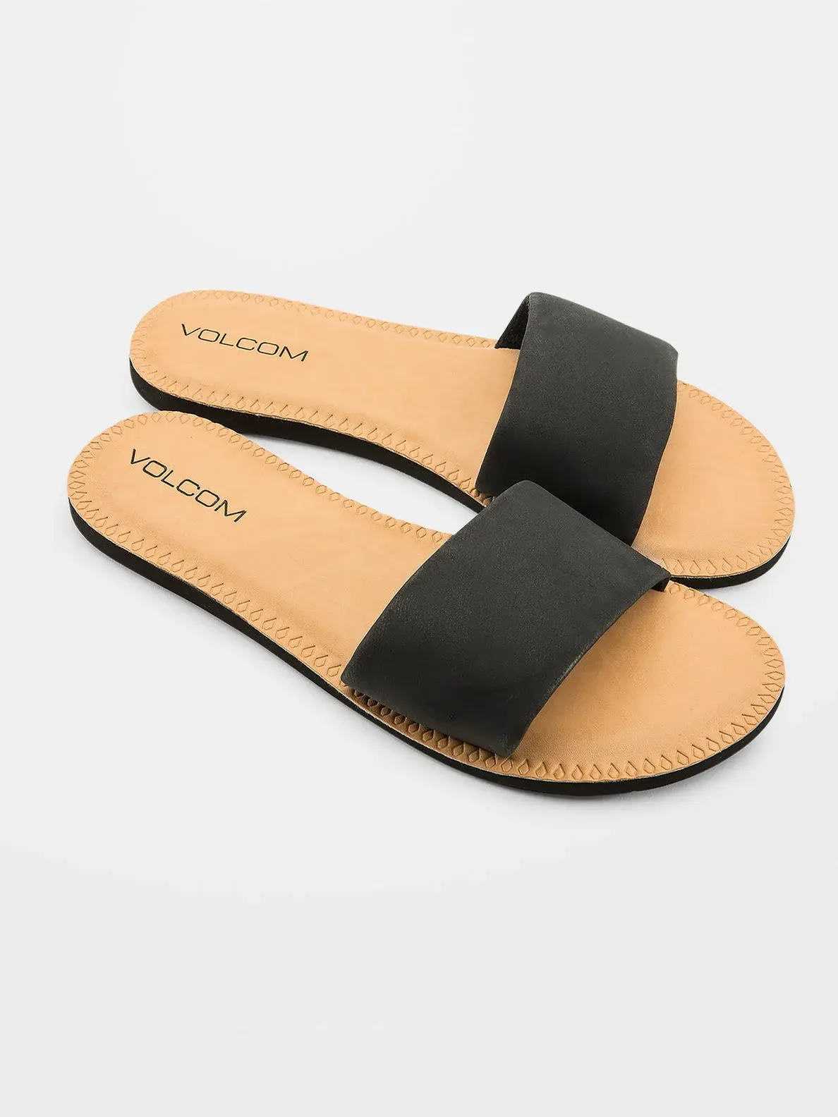 Volcom Simple Slide Sandals in black