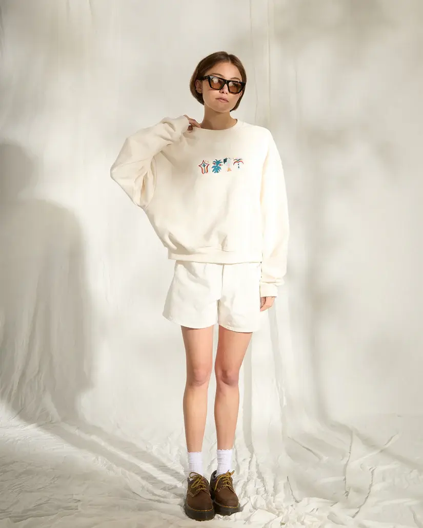 Volcom Bruno Lucas crew in Off White