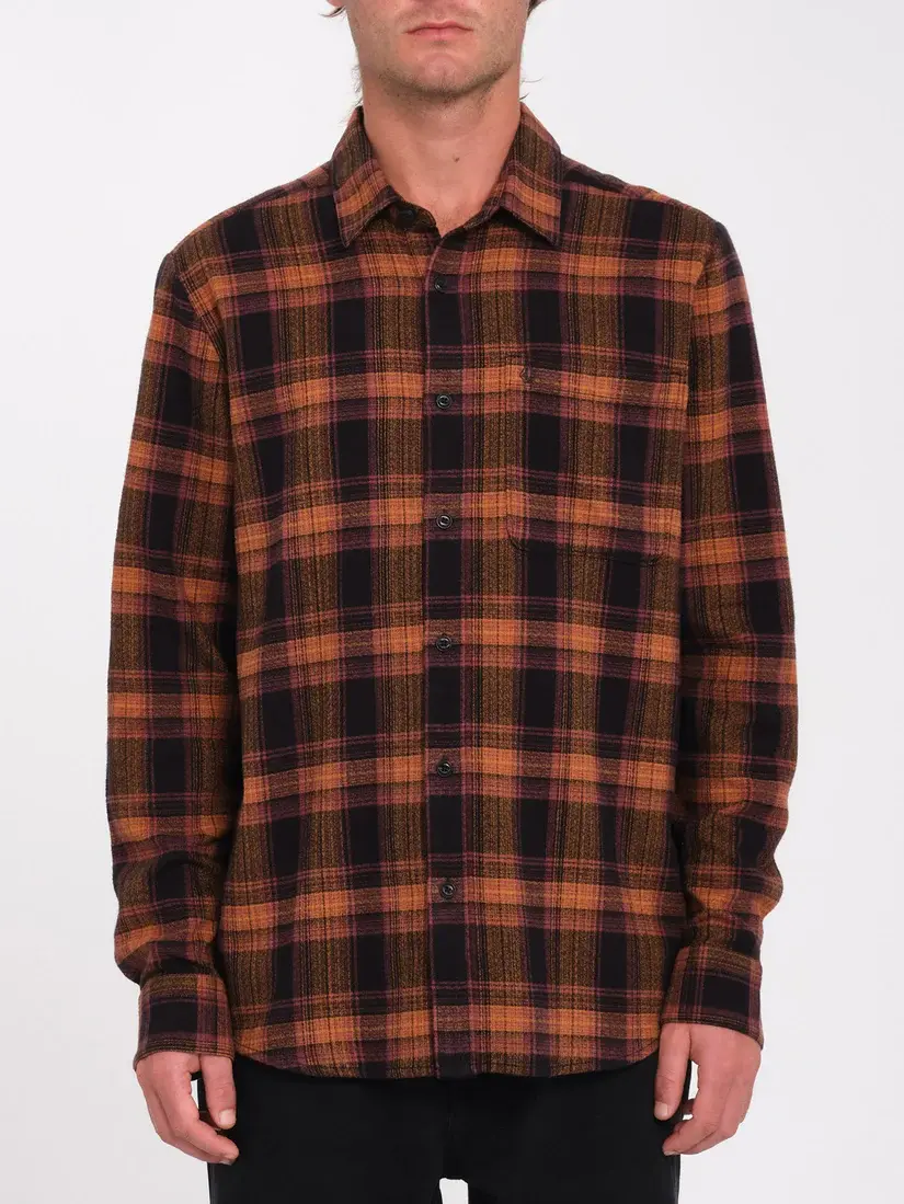 Thumbnail: Volcom Baystone Flannel shirt in black