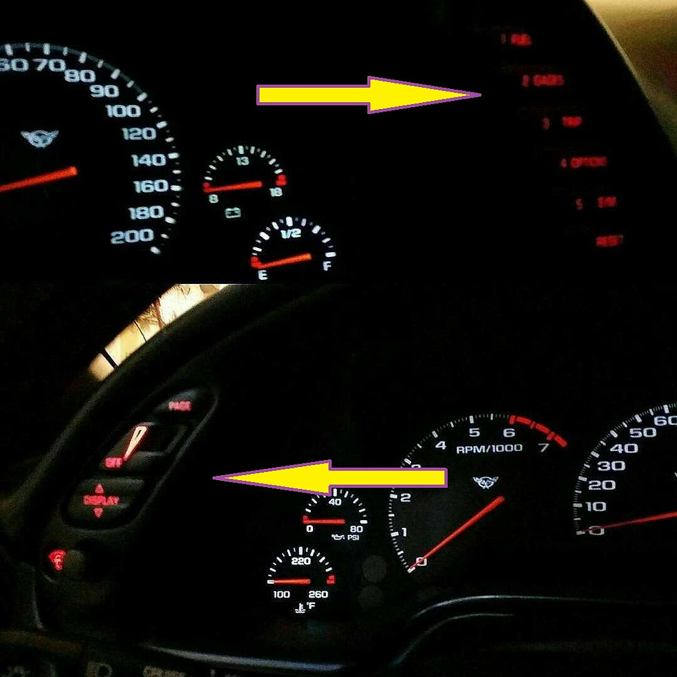 C5 corvette Hud led