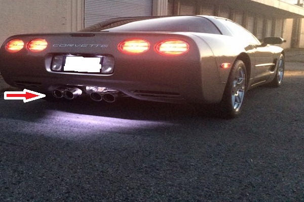 C5 C6 Corvette Exhaust Enhancer Plate Led kit