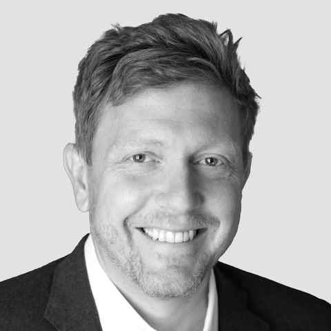 black and white photo of Oliver Ross