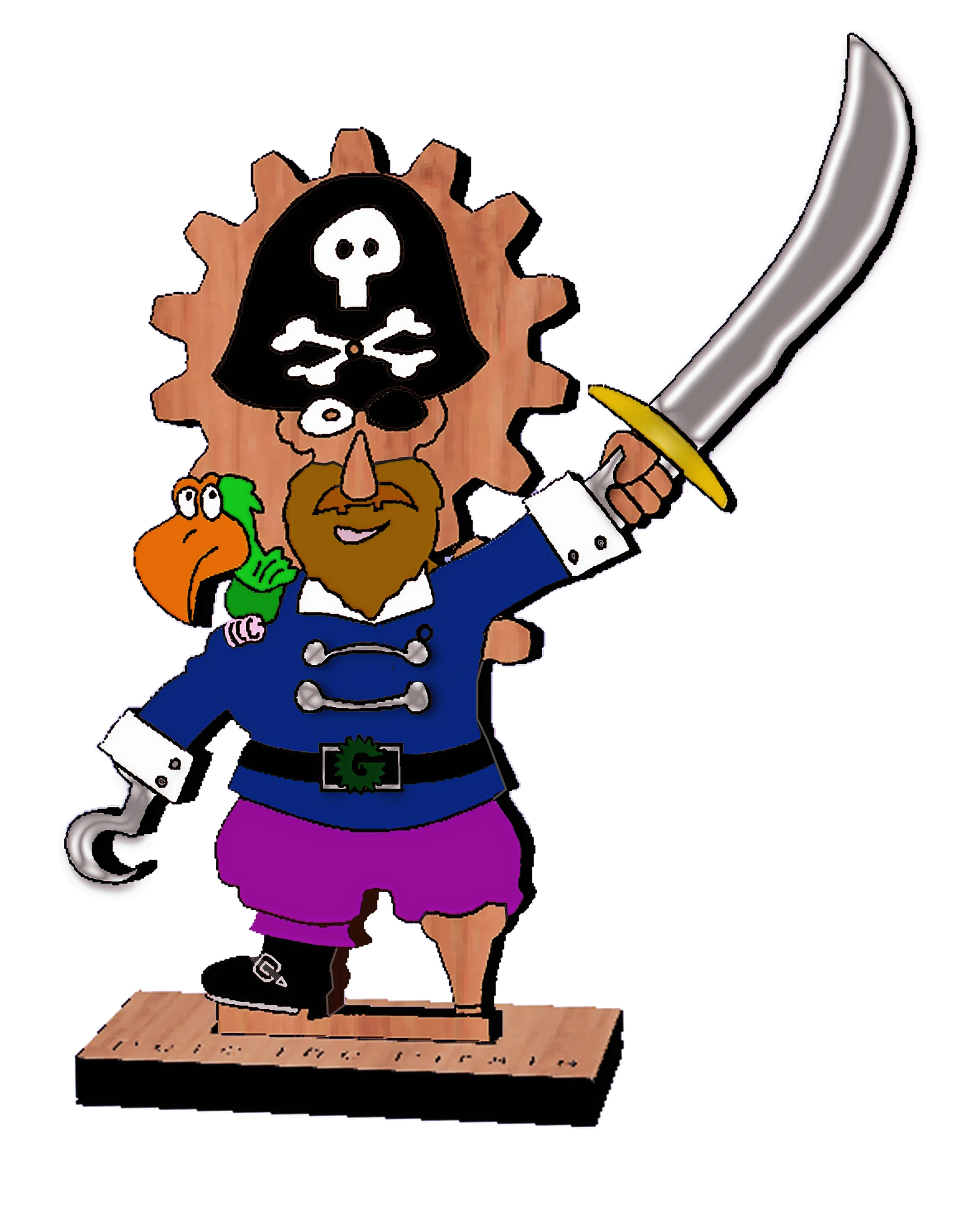 Pete the Pirate Gear Head
