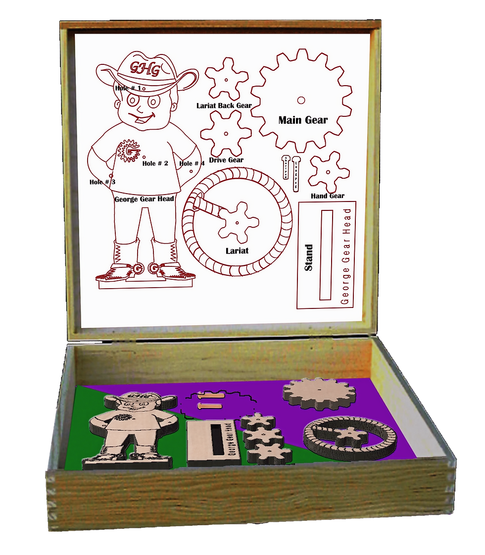 Thumbnail: George the Gear Head Wood Gear Toy