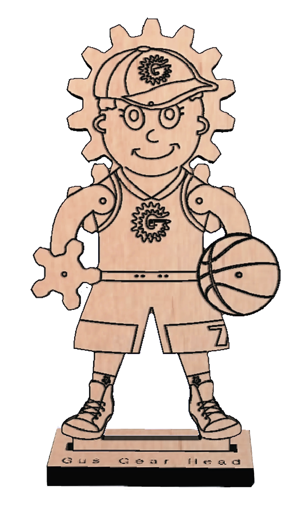 Thumbnail: Gus the Gear Head Wood Gear Toy