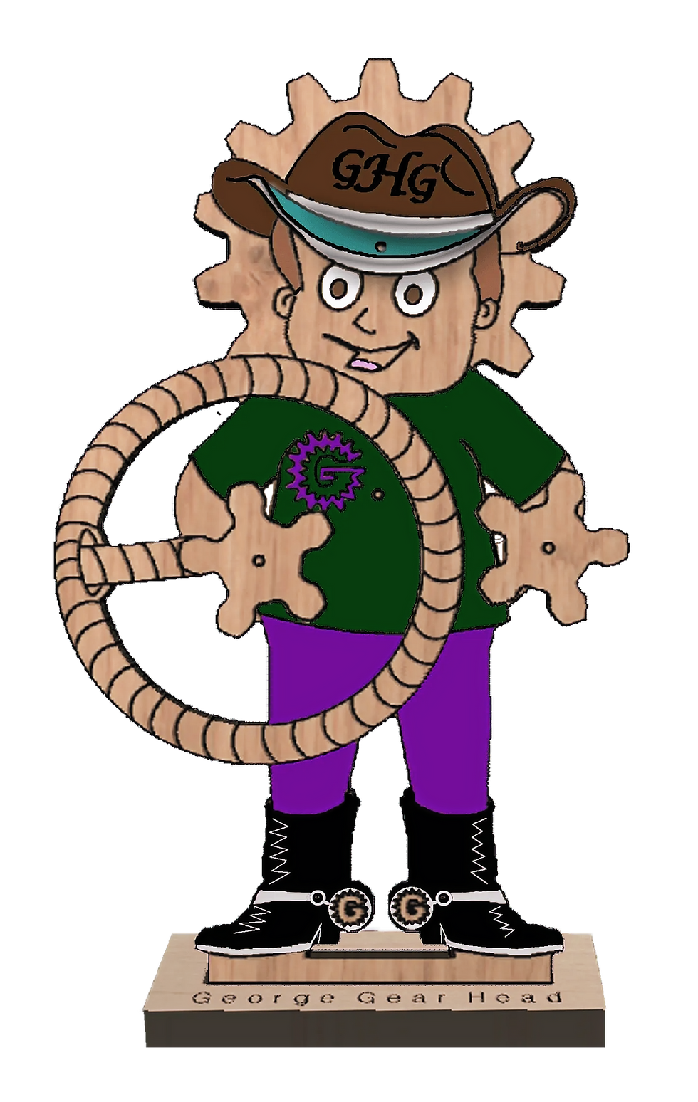 Thumbnail: George the Gear Head Wood Gear Toy