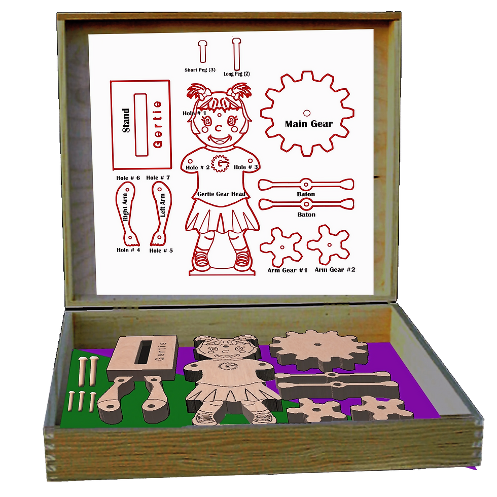 Thumbnail: Gertie the Gear Head Wood Gear Toy