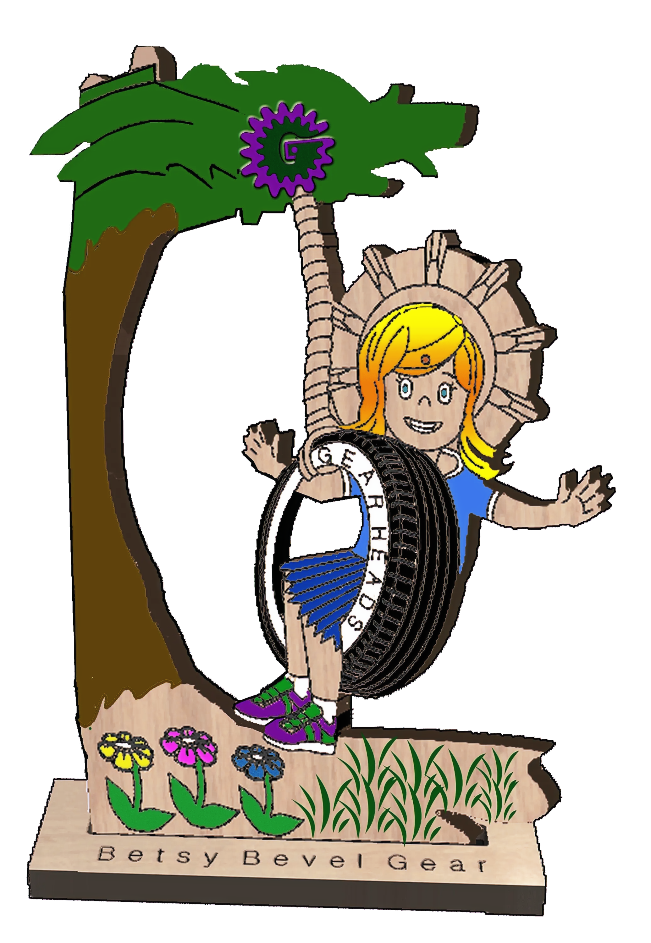 Betsy the Gear Head Wood Gear Toy