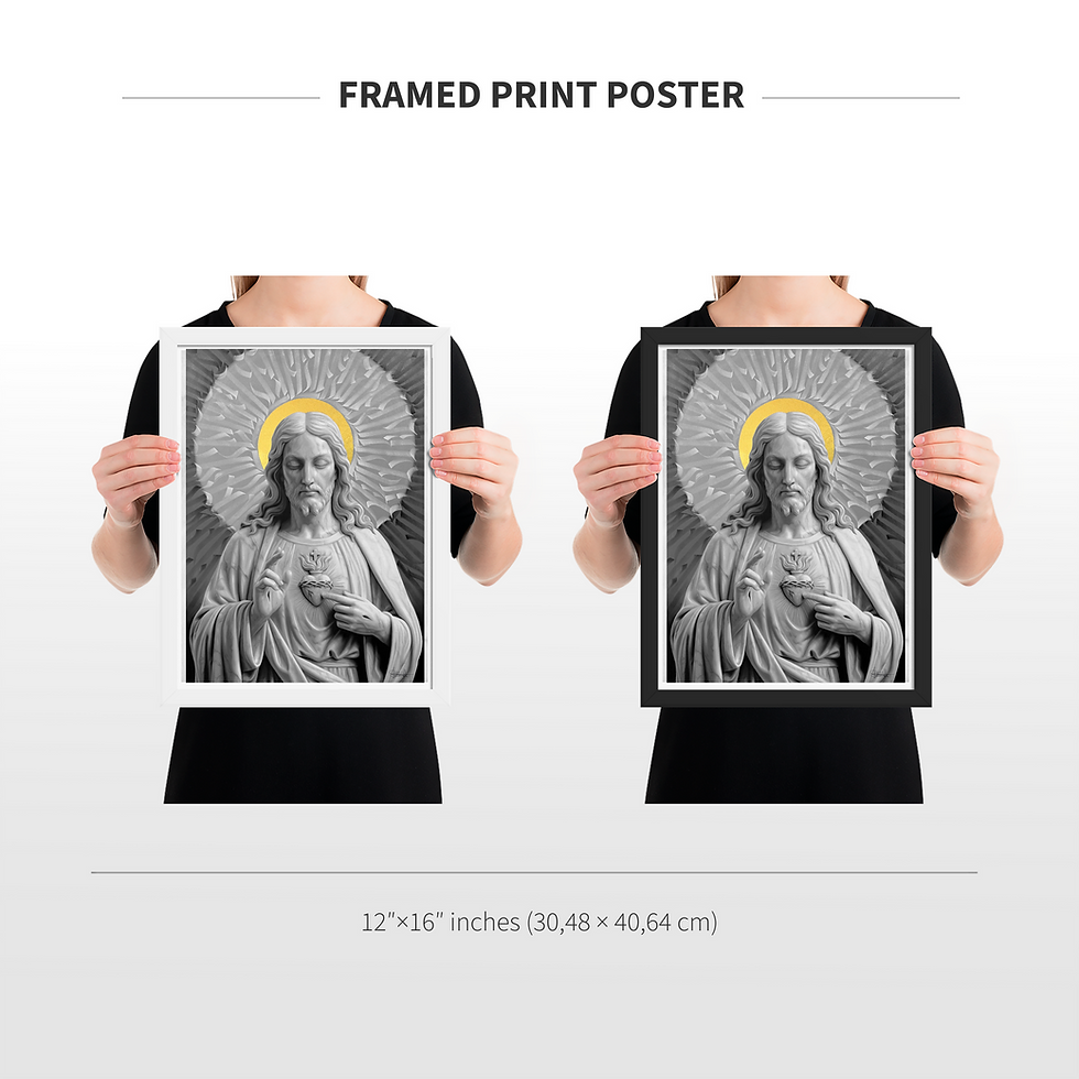 Miniatura: Framed Print - Jesus Christ - 12x16 inches 
