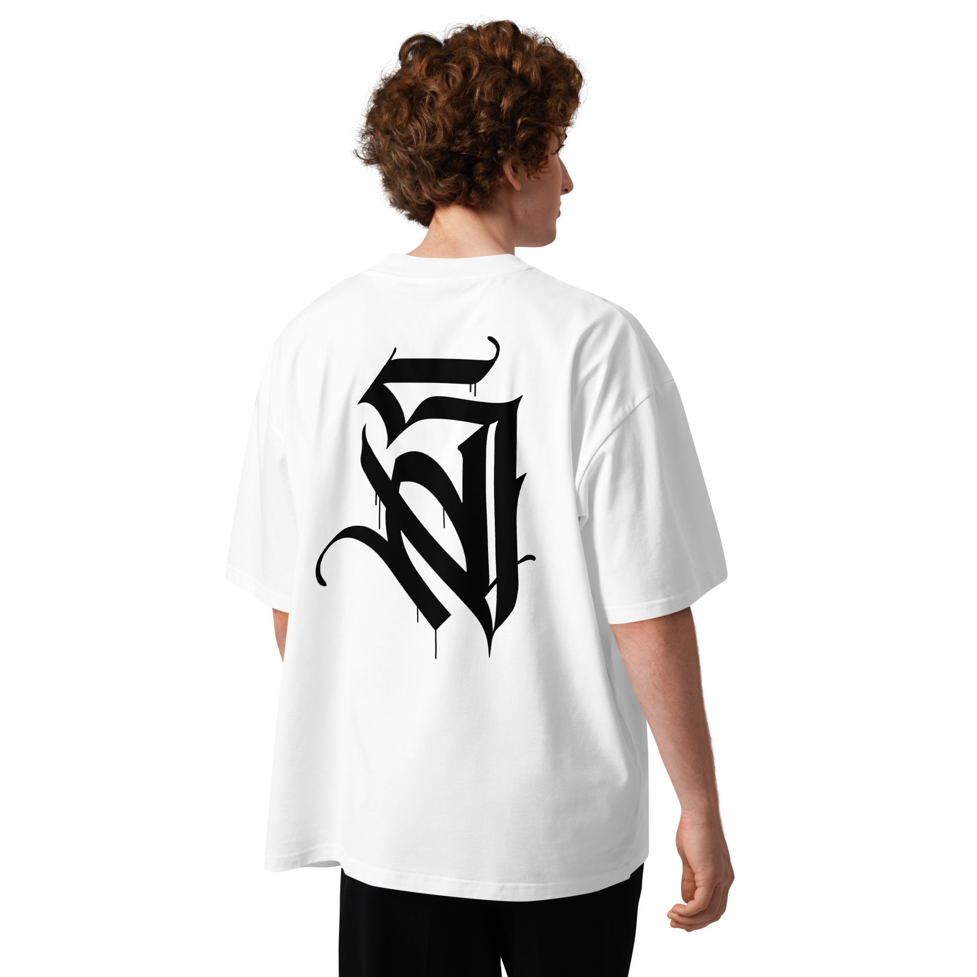 Oversized High Neck T-shirt - White