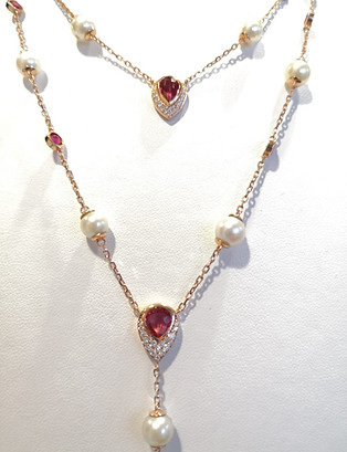 red diamond necklace