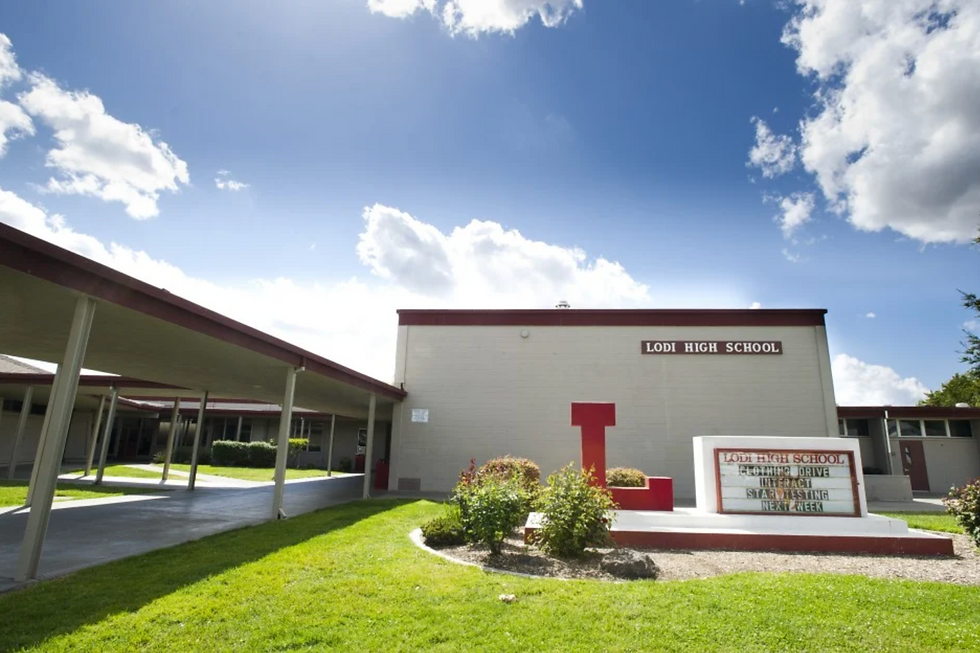 An outside shot of Lodi High School (Lodi News Sentinel, 2011)