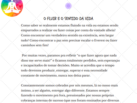 O fluir e o sentido da vida