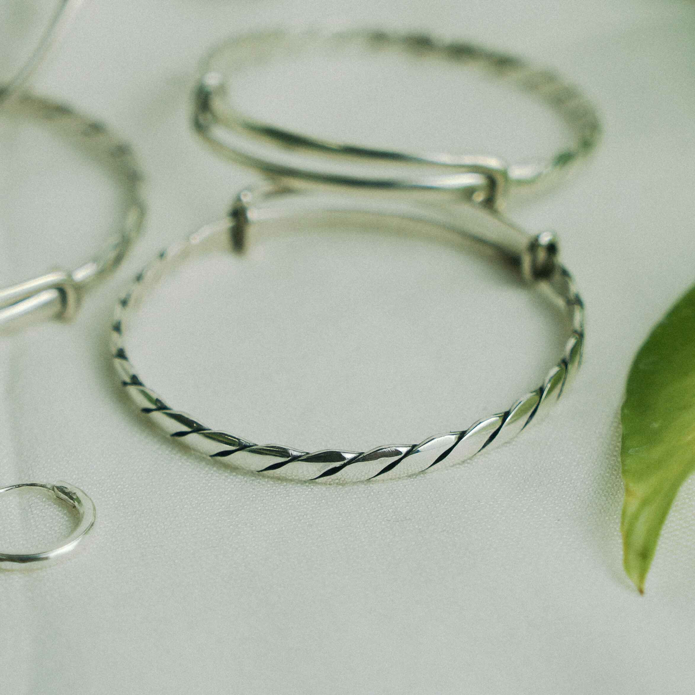 Gelang Bayi Perak 925 Model Semi Lilit