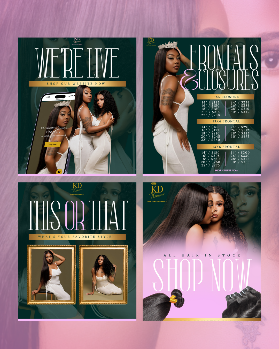 IG Templates (Set of 4)