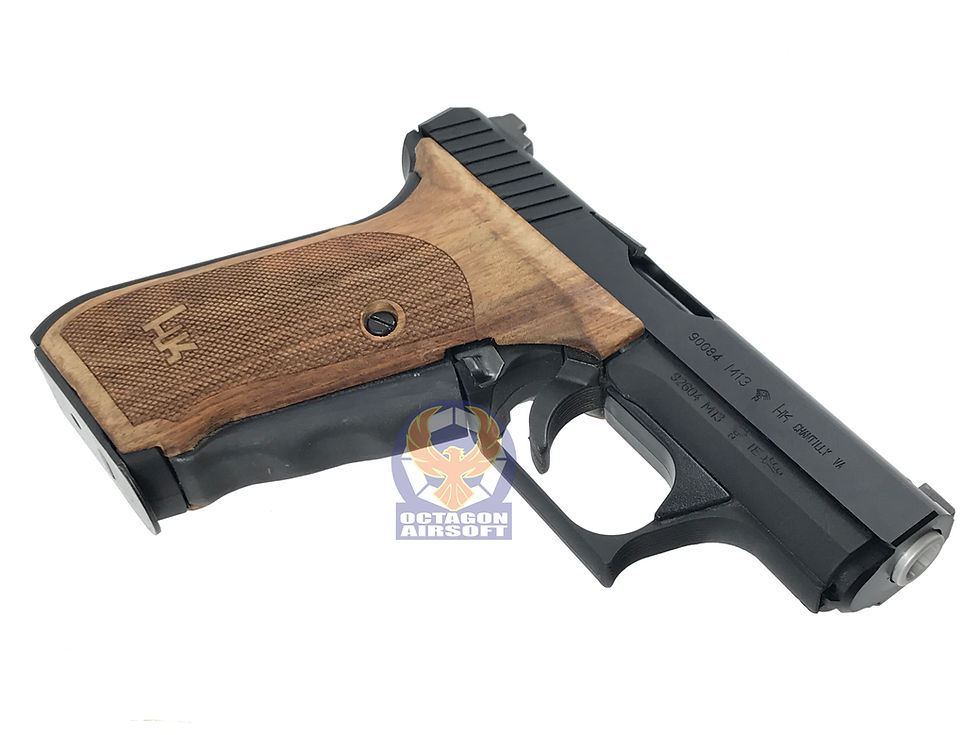 Thumbnail: FCW CNC Slide P7M13 GBB Pistol with Wood Grip (BK)
