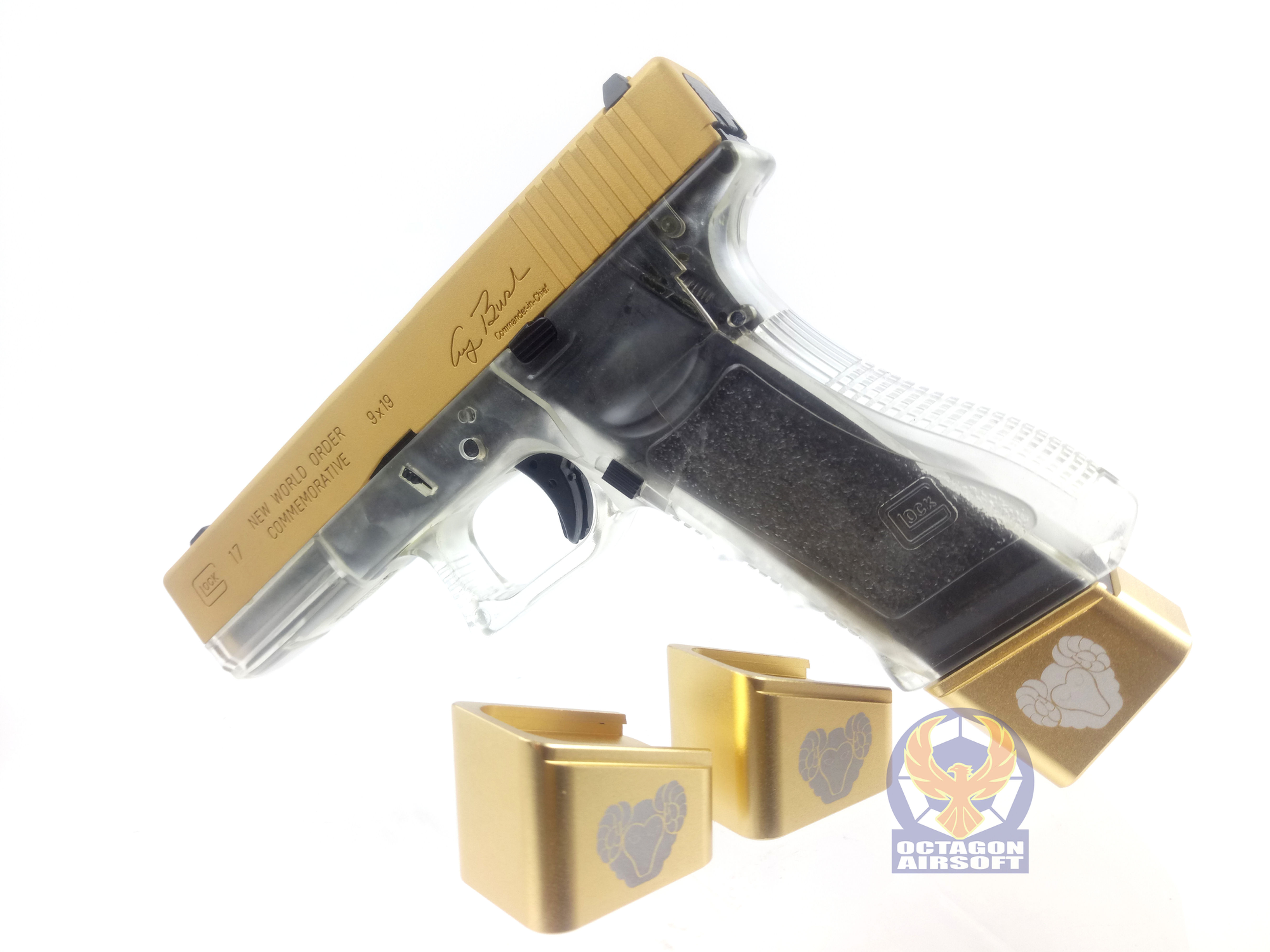 FLW Zodiac Magazine Base 3 pcs set For Marui G Series GBB (Aries)