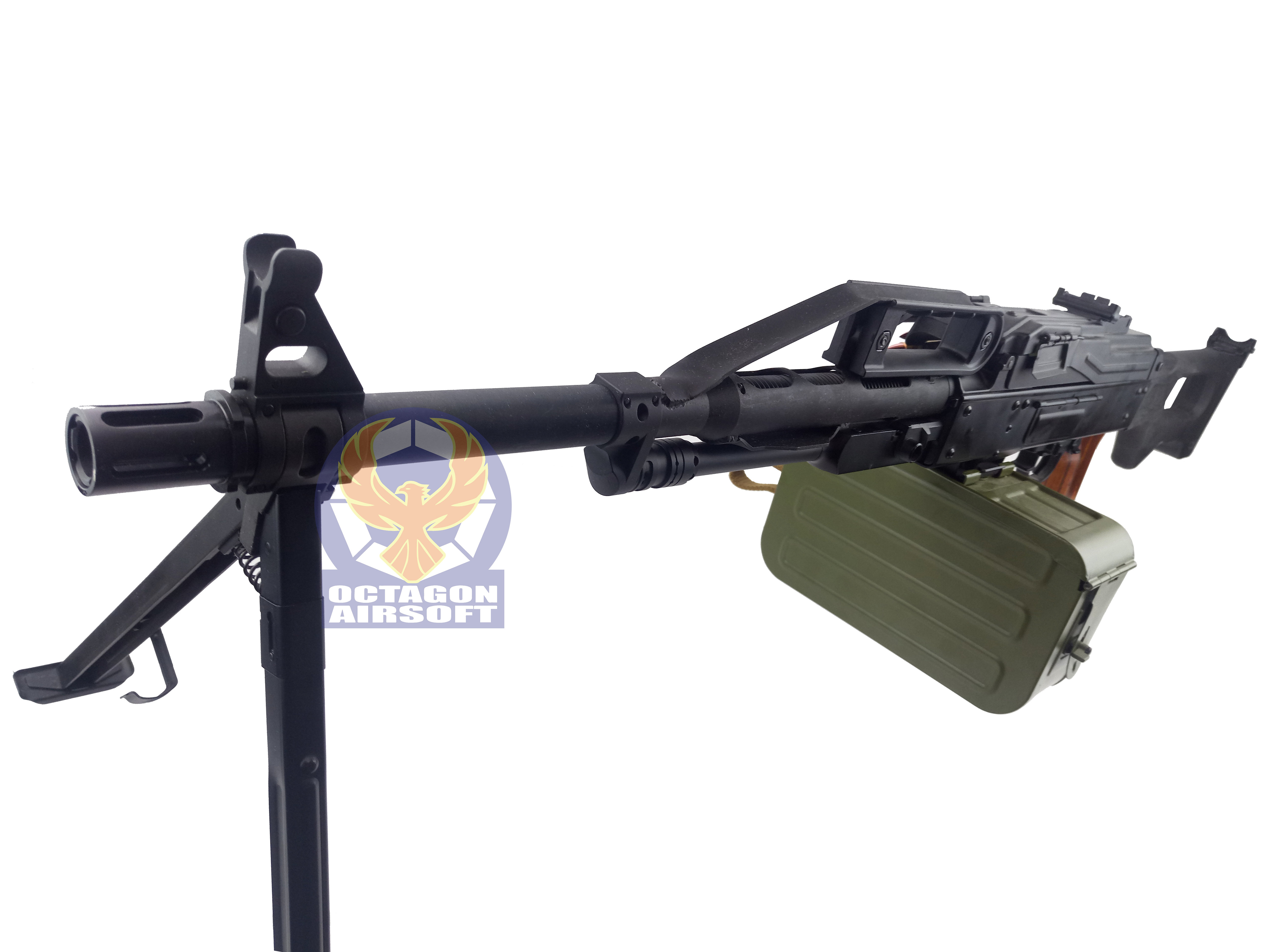 Machine Gun Conversion Kits 7 Raptor TWI Steel PKP Pecheneg Machine Gun Conversion Kit for A&K PKM