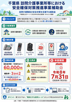 千葉県訪問介護事業所等における安全確保対策推進事業補助金