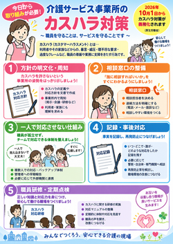 NEW!!介護サービス事業所のカスハラ対策