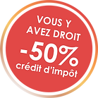 50% de crédit d'impot sur vos ménages avec la clef du logis