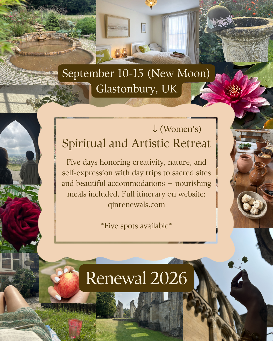 Glastonbury RENEWAL Spiritual & Artistic Retreat