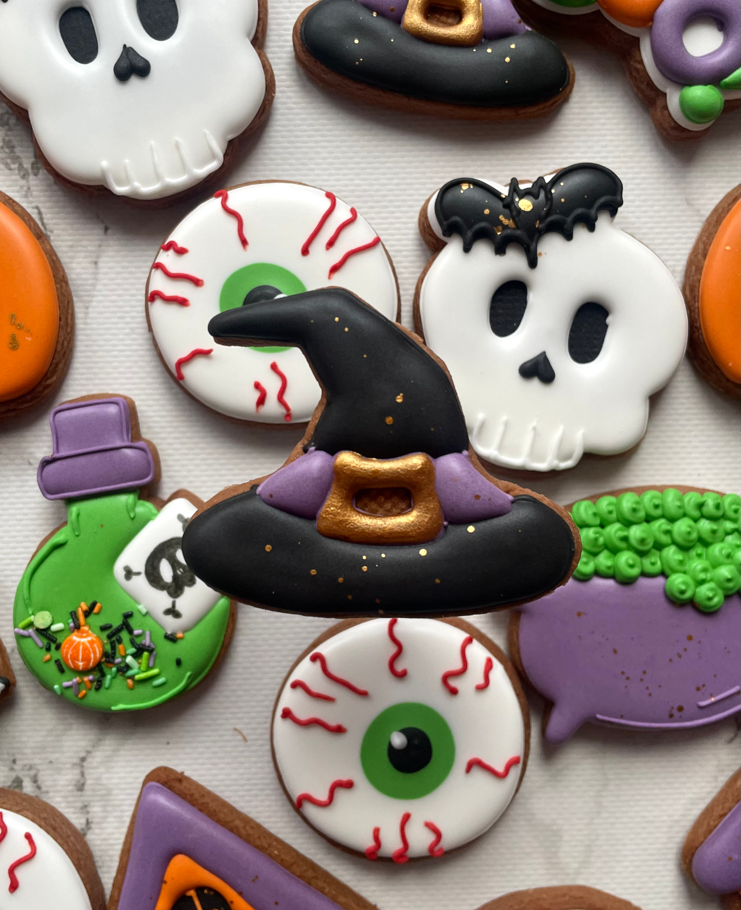 Czapka czarownicy - piernik na Halloween