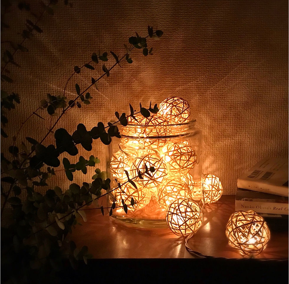 Rattan lamp