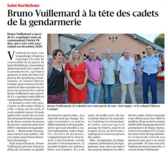 Changement à la tête de l'association...