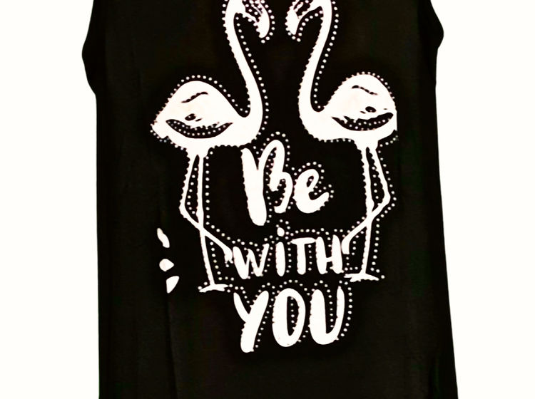 Flamingo “Be with you” shirt