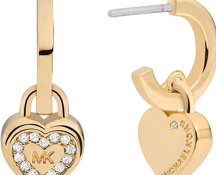 Michael Kors Fashion Gold-Tone Brass Hoop Earring 