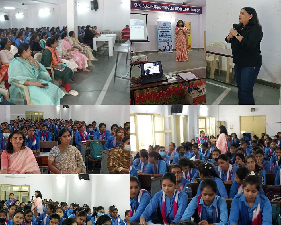 A session at Shri Guru Nanak Girls Degree College on Skill Gap