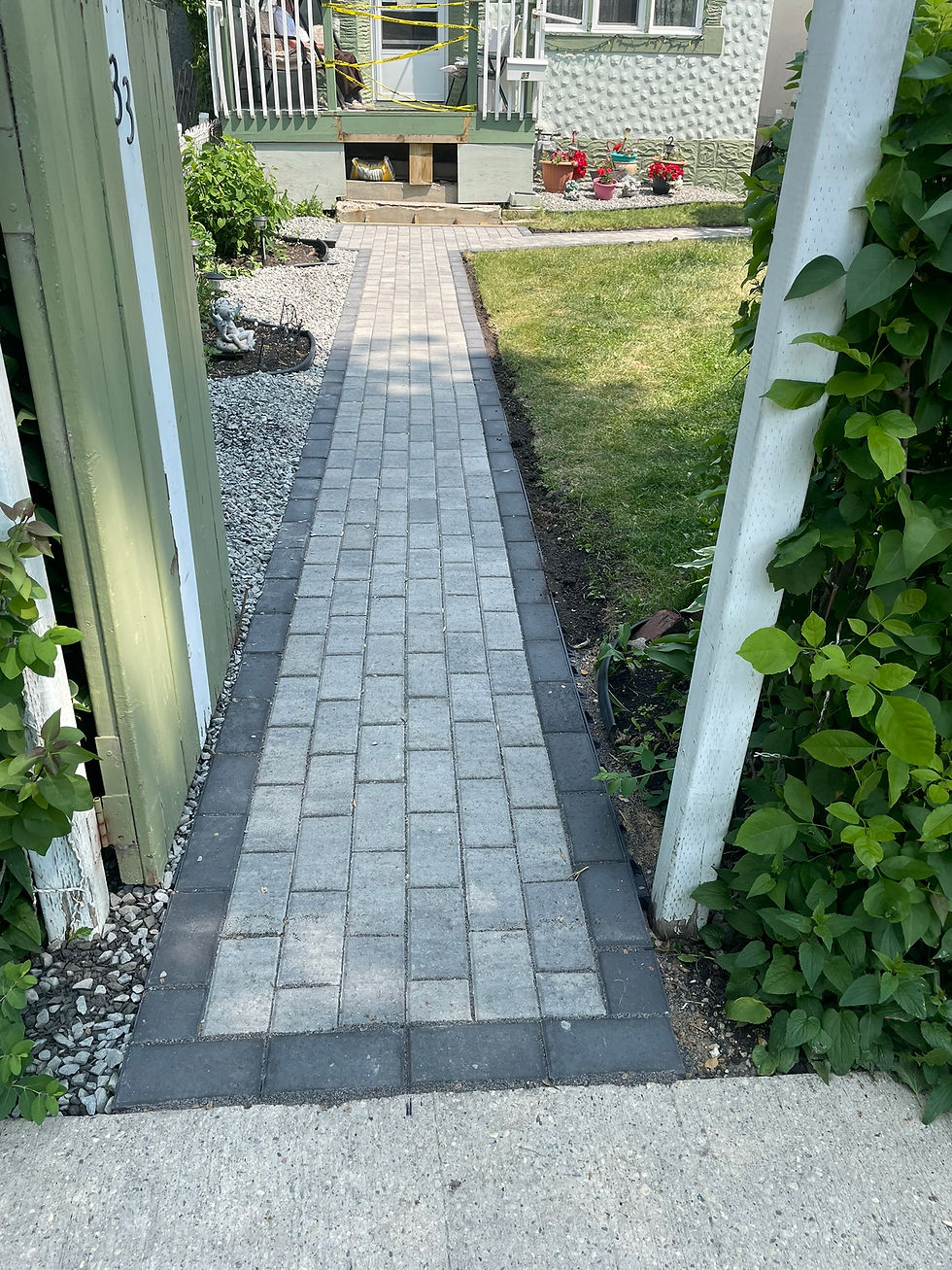 Walkway and Patio Install