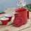 Thumbnail: Tea set in a travel case Red