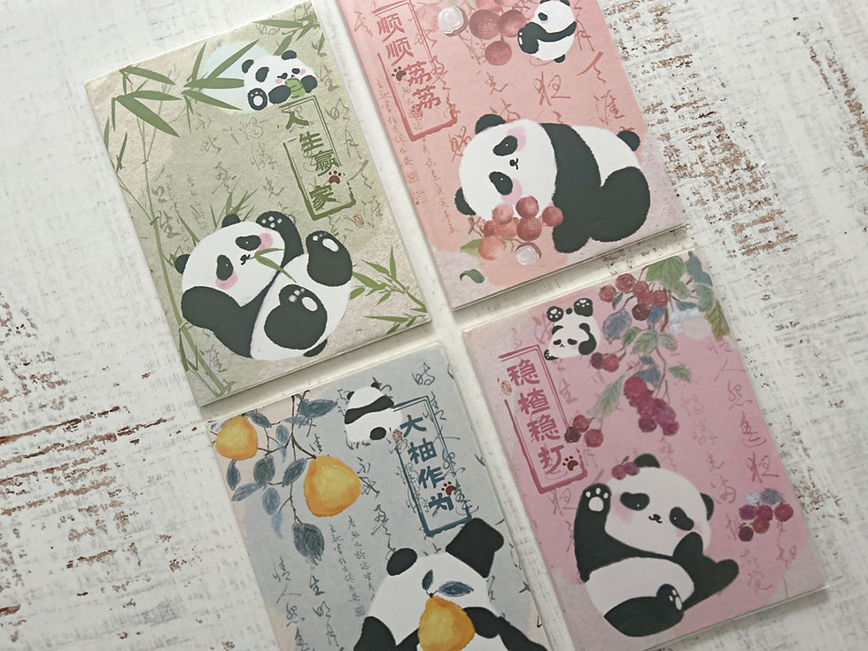 Thumbnail: Zeszyt w linię w miękkiej okładce PANDA B5