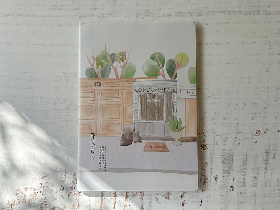 Thumbnail: Lined notebook Japanese-Chinese style watercolor SUMMER COOL A5 4 patterns