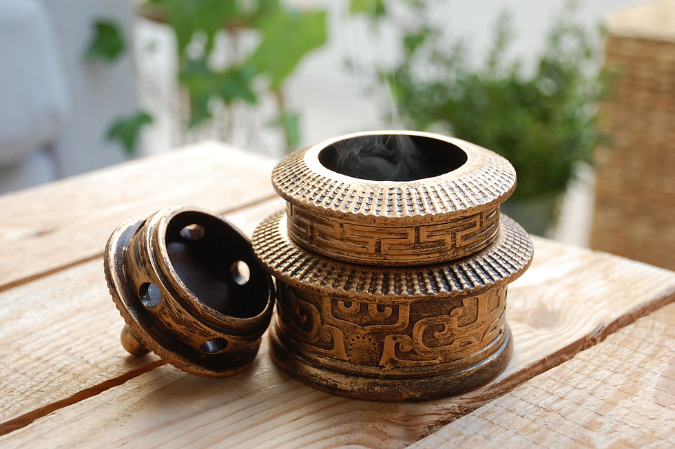 Miniatura: Kadzielnica "chińska pagoda" w kolorze miedzianym